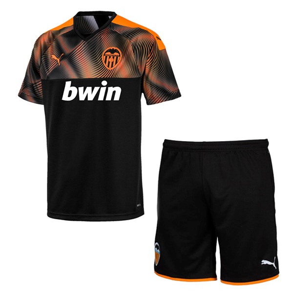 Trikot Valencia Auswarts Kinder 2019-20 Orange Schwarz Fussballtrikots Günstig